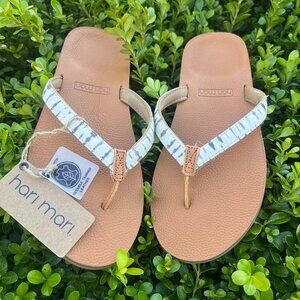 NWT Hari Mari - Shibori Almond - Womens -Sandals, Flip Flops -  Size 7